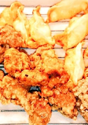 豚肉の唐揚げとパリパリチーズ-レシピのメイン写真