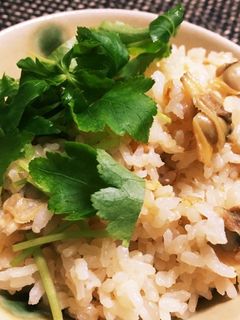 冷凍あさりであさりの炊き込みご飯-レシピのメイン写真