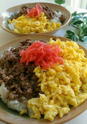 レンジで簡単☆そぼろ丼-レシピのメイン写真