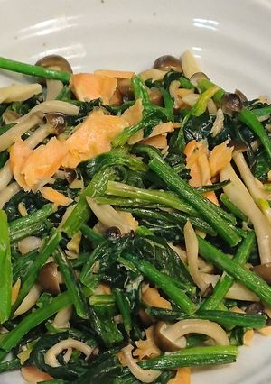 鮭とほうれん草とシメジのマヨソテー-レシピのメイン写真