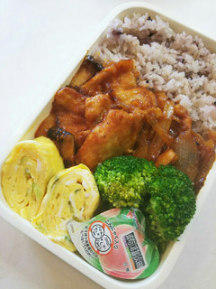 お弁当(1/8)ポークチャップ-レシピのメイン写真