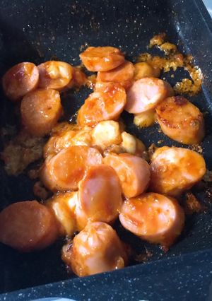 魚肉ソーセージとチーズのケチャップ炒め-レシピのメイン写真