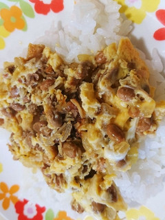 1歳の娘に納豆の卵とじ-レシピのメイン写真