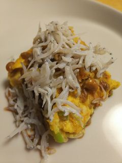とろとろ納豆オムレツ-レシピのメイン写真