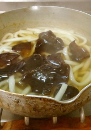 最速のきくらげうどん-レシピのメイン写真