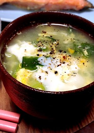 ほっこりあったか＊岩津ねぎと卵のスープ-レシピのメイン写真