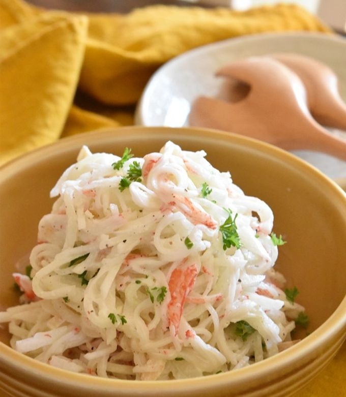 大根とカニかまの生姜サラダ【作り置き】 by 鈴木美鈴 【クックパッド