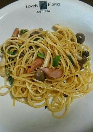 きのことベーコンのバター醤油スパゲッティ-レシピのメイン写真
