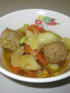 ミートボールと野菜のカレー煮★宇都宮給食-レシピのメイン写真
