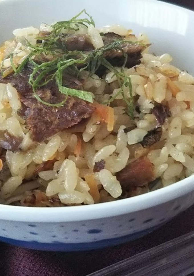 さんまのかば焼きの炊き込みご飯-レシピのメイン写真