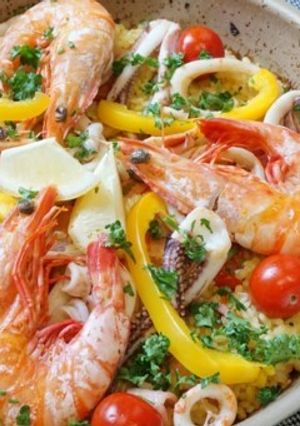 魚介のうま味たっぷりパエリア-レシピのメイン写真