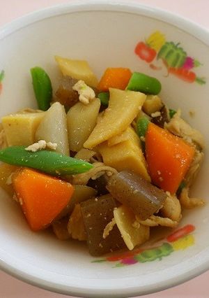 筑前煮　　★宇都宮学校給食-レシピのメイン写真