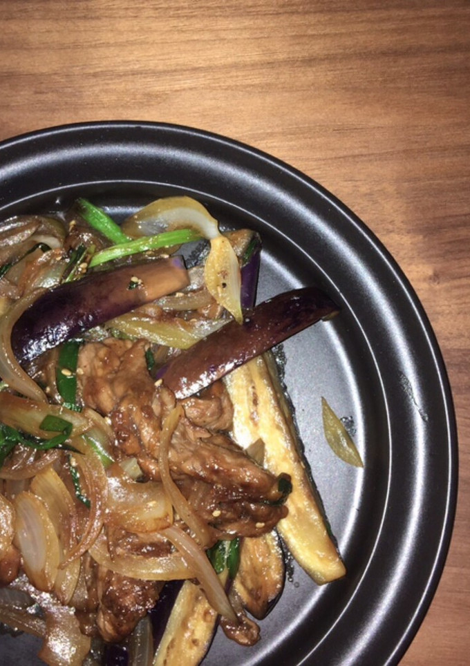 焼肉タレ風 ナスと長ネギの牛肉炒め-レシピのメイン写真