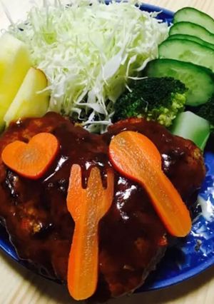 簡単ハンバーグ-レシピのメイン写真