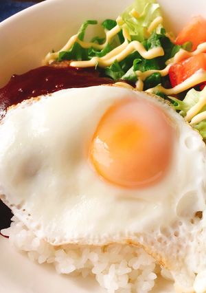 簡単お洒落♡カフェ風ロコモコプレート-レシピのメイン写真