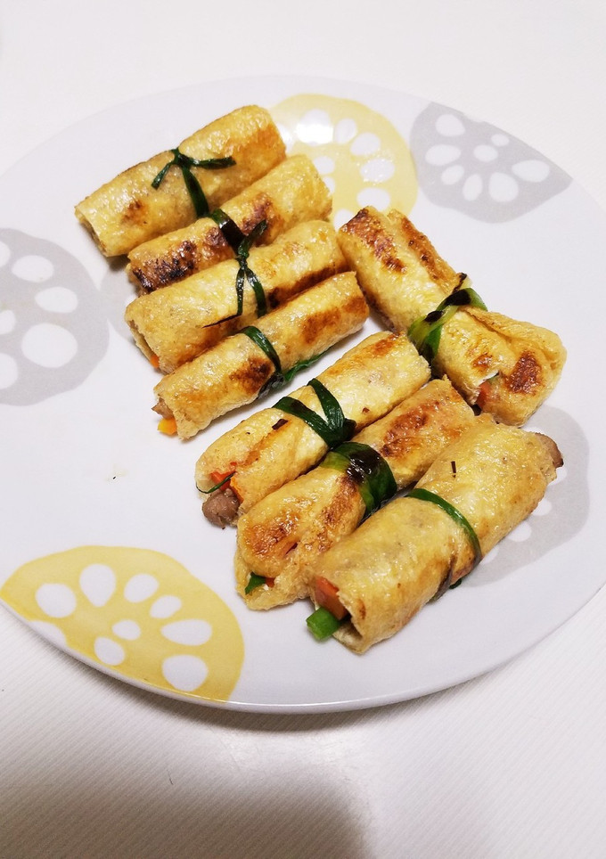 肉と野菜のきつね巻き-レシピのメイン写真