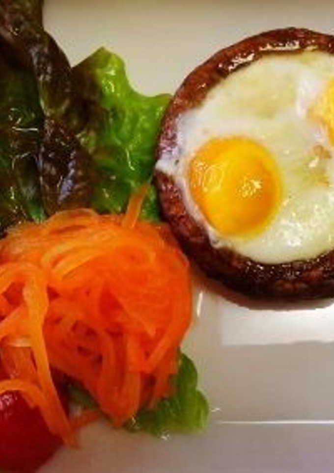 どんこ椎茸のうずらたまご２このっけ焼き♪-レシピのメイン写真