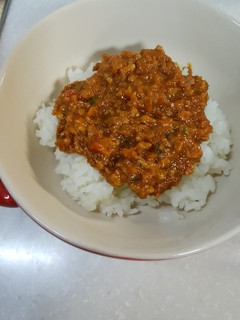 ミートソースをリメイク!ドライカレー-レシピのメイン写真