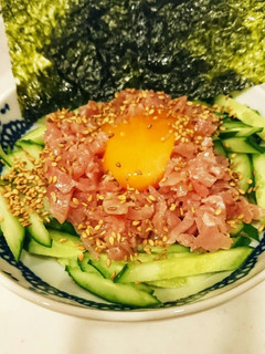 生ハムユッケもどき-レシピのメイン写真