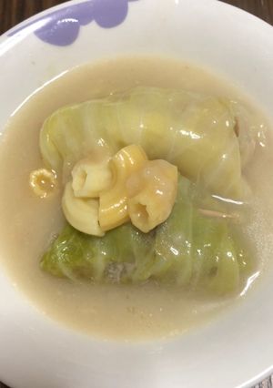 クリームシチュー仕立て☆のロールキャベツ-レシピのメイン写真