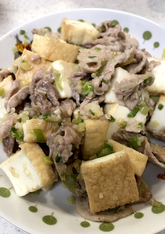 豚肉と厚揚げのねぎ塩炒め-レシピのメイン写真