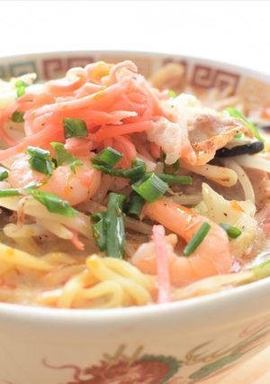 鶏がら簡単。豚バラ肉の豆乳ちゃんぽん☆彡-レシピのメイン写真