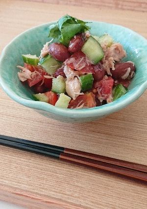 美味❗無農薬金時豆のビーンズツナサラダ☆-レシピのメイン写真