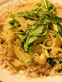 数の子&水菜のパスタ☆バターしょう油味-レシピのメイン写真