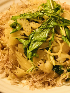 数の子&水菜のパスタ☆バターしょう油味-レシピのメイン写真
