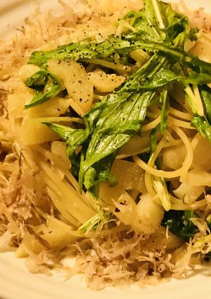 数の子＆水菜のパスタ☆バターしょう油味-レシピのメイン写真