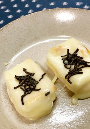残ったお餅で、チーズ＆塩昆布のせ焼き餅-レシピのメイン写真