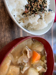 超簡単!残りの肉野菜で豚汁-レシピのメイン写真