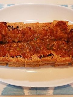 栃尾のあぶら揚げ 甘辛ネギ味噌焼き-レシピのメイン写真