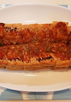 栃尾のあぶら揚げ 甘辛ネギ味噌焼き-レシピのメイン写真