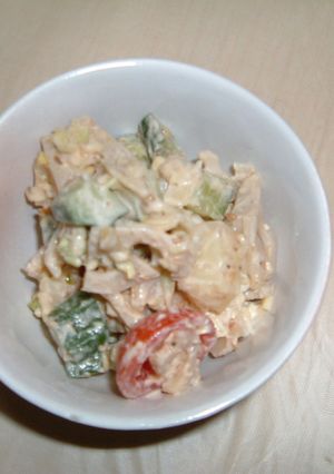 しゃきしゃきレンコンと野菜のごまサラダ-レシピのメイン写真