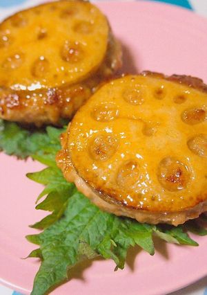 大葉香る♪レンコンのはさみ焼き-レシピのメイン写真