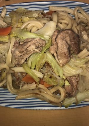 うどん出汁で焼きうどん-レシピのメイン写真