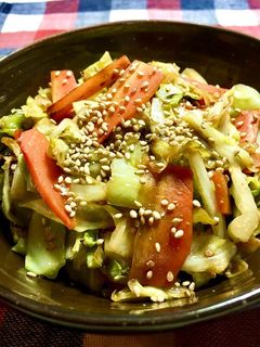 キャベツと人参の簡単油炒め-レシピのメイン写真
