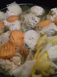 ワンパン♬美酒鍋de鶏団子-レシピのメイン写真