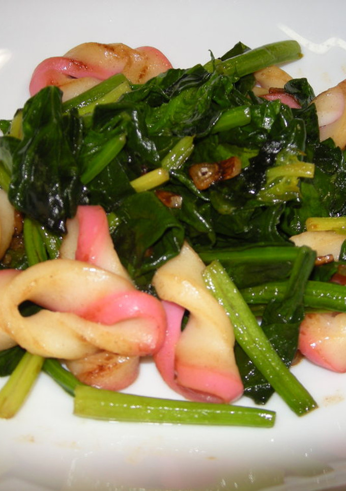 かまぼことほうれん草の炒め物-レシピのメイン写真