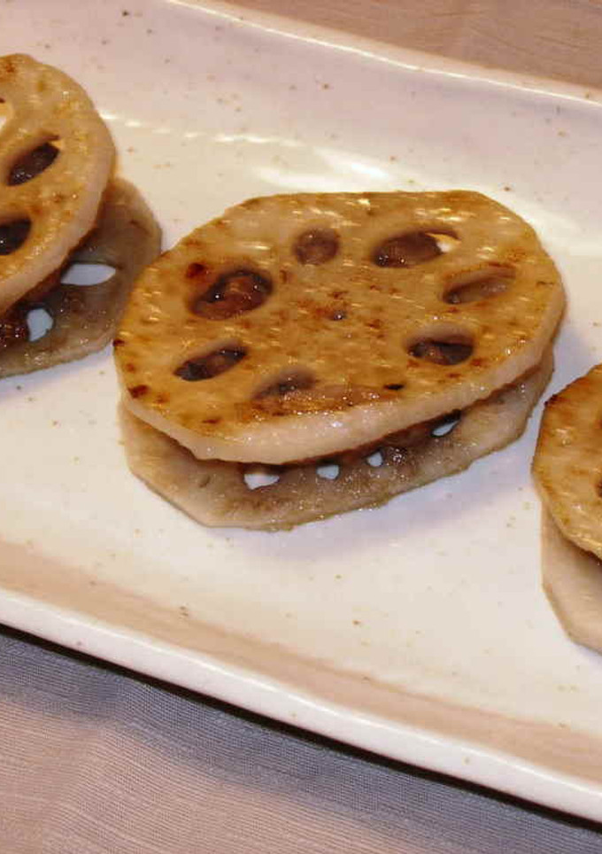 シャキシャキ♪蓮根の挟み焼き-レシピのメイン写真