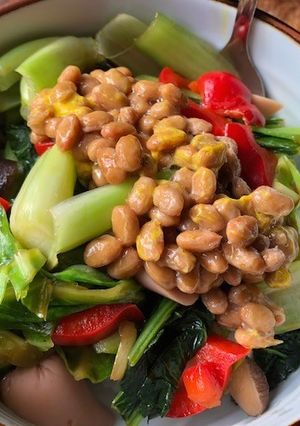 納豆となんでも野菜たっぷり丼-レシピのメイン写真