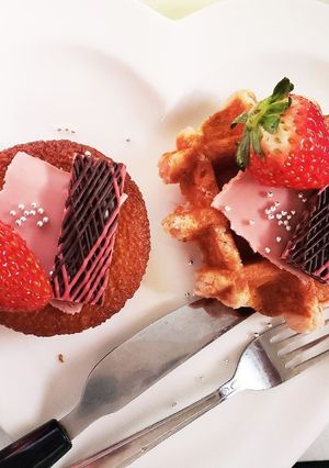 簡単並べてバレンタインデーケーキプレート-レシピのメイン写真