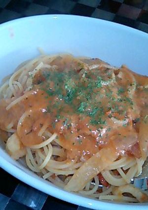 トマトクリームパスタ-レシピのメイン写真