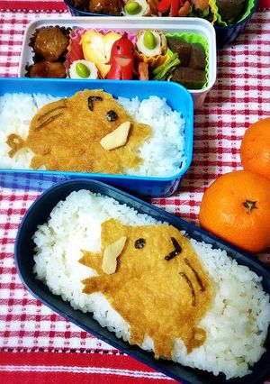 キャラ弁☆干支弁当 いのしし-レシピのメイン写真