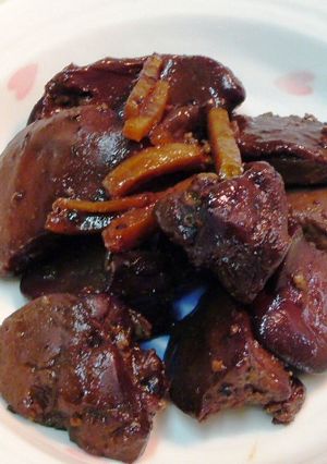 鶏レバーの赤ワイン煮～バルサミコ風味～-レシピのメイン写真