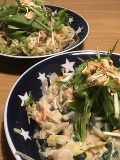鮭の豆乳クリームパスタ-レシピのメイン写真