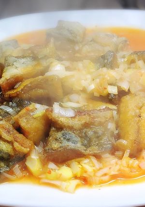 小鯖の唐揚げを酸っぱ辛く味付け！-レシピのメイン写真