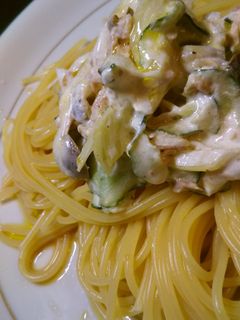 か~んたん、和風ツナサラダパスタ-レシピのメイン写真