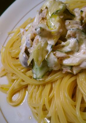 か～んたん、和風ツナサラダパスタ-レシピのメイン写真